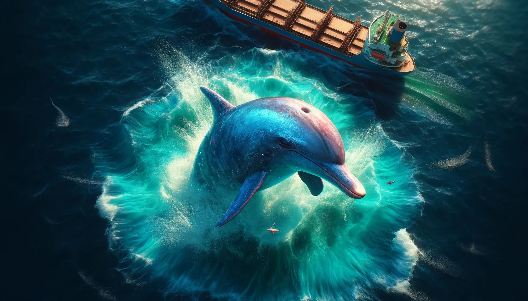 Почему дельфины сопровождают корабли во время плавания